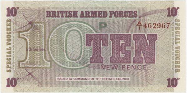 Grande-Bretagne 10 Pence 1972 (British Armed Forces) Neuf – Image 2