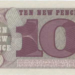 Grande-Bretagne 10 Pence 1972 (British Armed Forces) Neuf