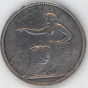 5 Francs 1874 B. Bruxelles (s-ss)