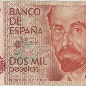 Espagne 2000 Pesetas 1980