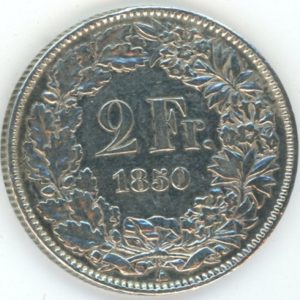 2 Francs 1850 (ss+)