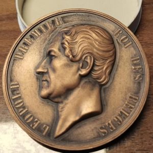 Médaille Belgique BEBITEC 1949 Léopold Premier Roi des Belges (vz-unz)