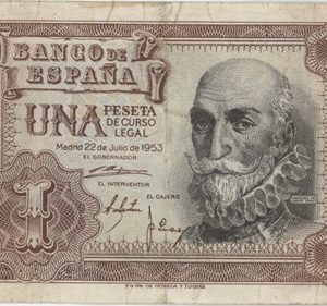 Espagne 1 Peseta 1953