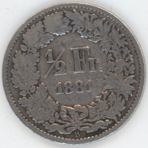 50 Centimes 1881 (s-)