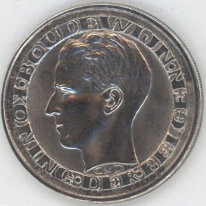 Belgique 50 Francs 1958 FL Boudwijn (vz) en argent