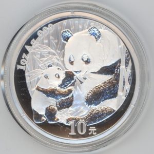 Chine 10 Yuan Panda 2005 (unz) 1 OZ en argent 999
