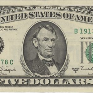 USA 5 Dollars 1988