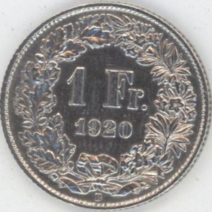 1 Franc 1920 (ss-vz)