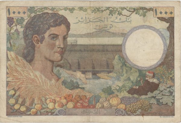 Tunisie Banque De L'Algérie 1000 Francs 1946