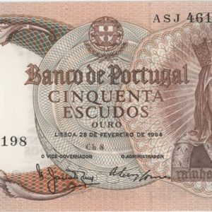 Portugal 50 Escudos 1964 presque Neuf