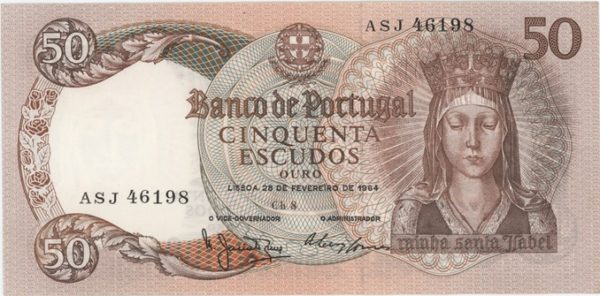 Portugal 50 Escudos 1964 presque Neuf