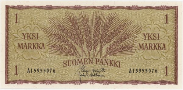 Finlande 1 Markka 1963 Neuf