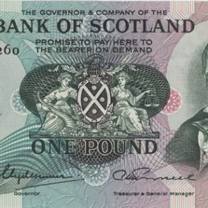 Ecosse 1 Pound 1977 Edinburgh