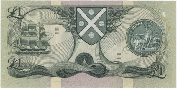 Ecosse 1 Pound 1977 Edinburgh – Image 2