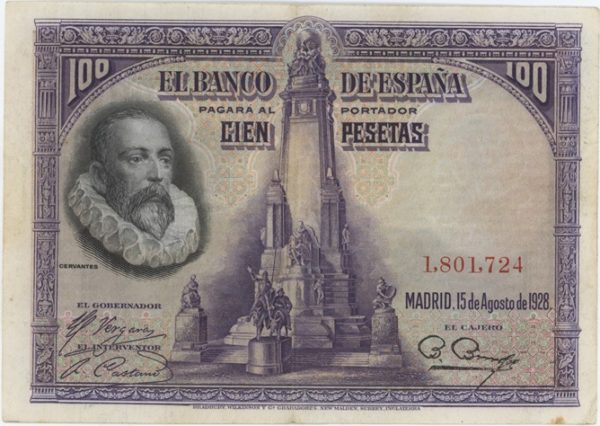 Espagne 100 Pesetas 1928