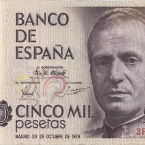 Espagne 5000 Pesetas 1979