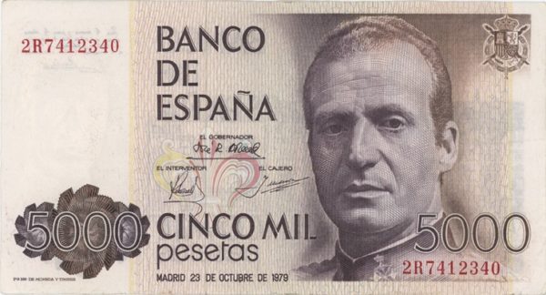 Espagne 5000 Pesetas 1979