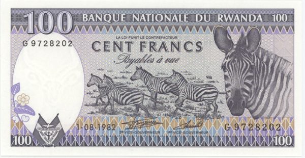 Rwanda 100 Francs 1982 Neuf