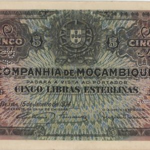 Mozambique 5 Libras 1934