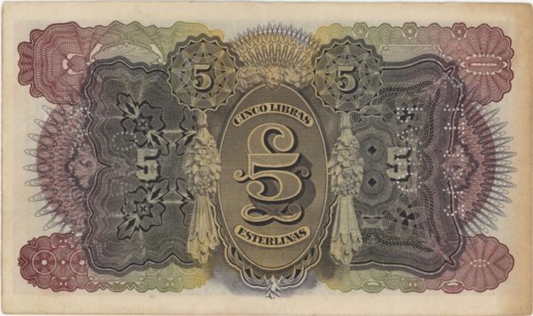 Mozambique 5 Libras 1934 – Image 2