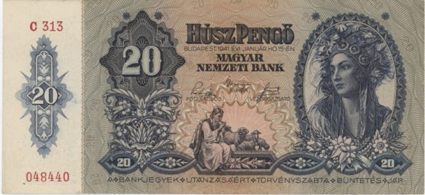 Hongrie 20 Pengö 1941