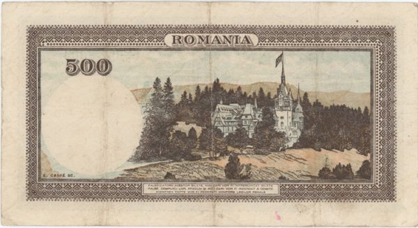 Roumanie 500 Lei 1941 – Image 2