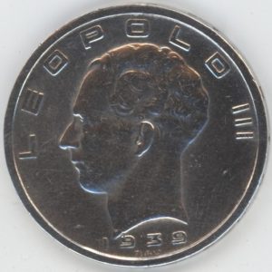 Belgique 50 Francs 1939 Belgique-Belgie (ss+) en argent
