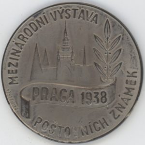 Médaille Exposition Internationale de Timbres Postaux Prague 1938 (vz) en argent
