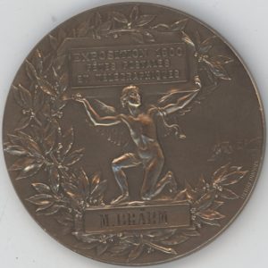 Médaille France 1900 Exposition Fêtes Postale et Télégraphiques (vz-unz)
