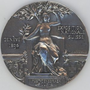Médaille Exposition Nationale Suisse Genève 1896 (vz)