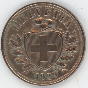 2 Centimes 1929 (vz)