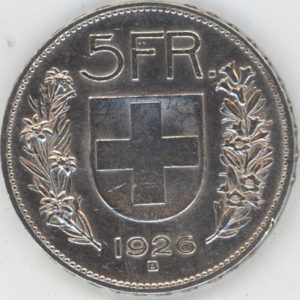 5 Francs 1926 (ss-vz)