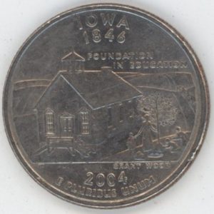 USA Quarter Dollar 2004 P Iowa (ss)
