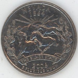 USA Quarter Dollar 2006 D Nevada (ss)