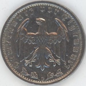 Germany Troisième Reich 1 Mark 1934 G (ss+)