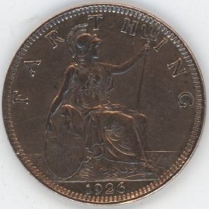 Grande-Bretagne Farthing 1926 George V (ss+)