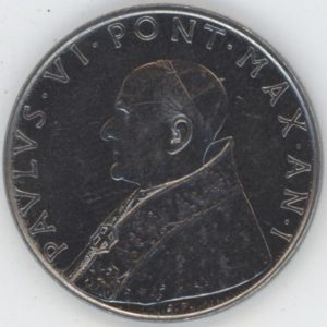 Vatican 100 Lire 1963 Paul VI (vz) Acier inoxydable