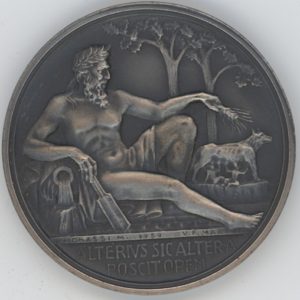 Médaille Italie Accademia Tiberia Roma (vz-unz) en argent