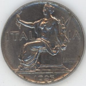 Italie 1 Lira 1923 Vittorio Emanuele III (ss-vz)