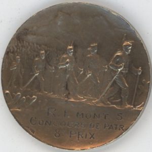 Médaille Militaire R.I. Mont 5 Concours de Patr. 1918 Chesieres-Villars-Bretaye (ss-vz)