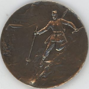 Médaille Militaire 1924 Patr. Ski R.I. Mont 5 4e Prix (ss-vz)