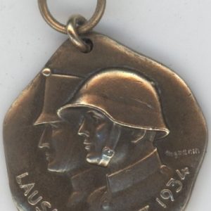 Médaille Militaire Lausanne 1934 Mobilisés R.J. Mont. 5 (vz)