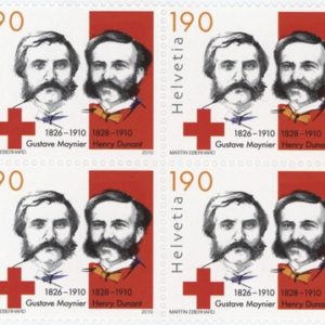 Timbres Bloc de quatre 2010 Henry Dunand Gustave Moyniers Neuf
