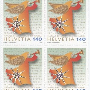 Timbres Bloc de quatre 2010 Noël Ange Neuf