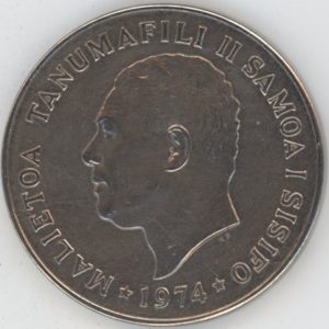 Samoa 1 Tala 1974 Cocotier (ss-vz)