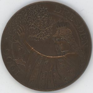 Médaille Allemagne Dritte Deutsche Kunst-Gewerbe Ausstellung Dresden 1906 (vz)