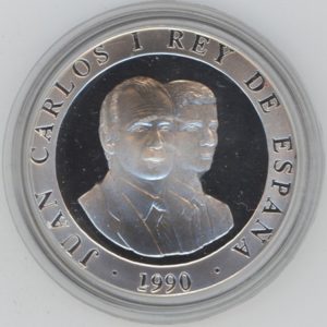 Espagne 2000 Pesetas 1990 Barcelona 92 Sprint (unz) en argent
