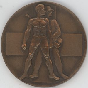 Médaille Militaire Moderner 3. 4. u.5 Kampf REG. Tournier Bern 1946 (ss+)