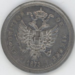 Médaille Exposition de Vienne 1873 Deny Mécanicien Usine Paris (ss-vz)