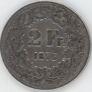 2 Francs 1875 (s-)